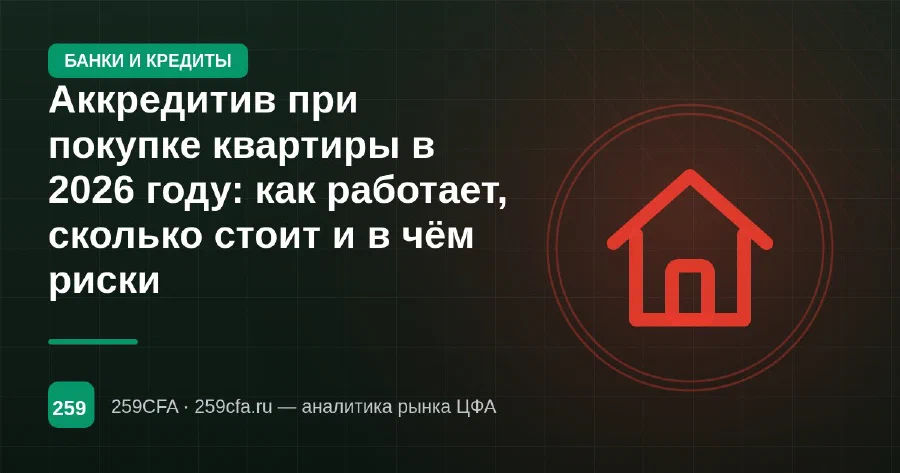 Аккредитив при покупке квартиры в 2026 году: как работает, сколько стоит и в чём риски