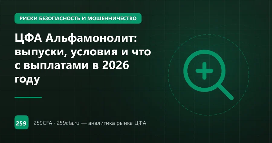 ЦФА Альфамонолит: выпуски, условия и что с выплатами в 2026 году
