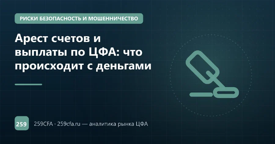 Арест счетов и выплаты по ЦФА: что происходит с деньгами