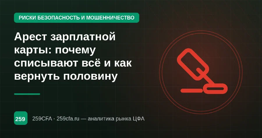 Арест зарплатной карты: почему списывают всё и как вернуть половину