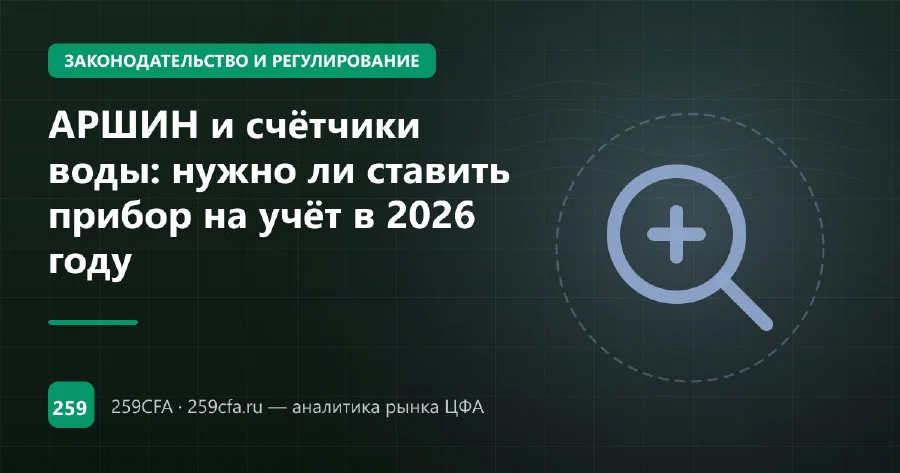 АРШИН и счётчики воды: нужно ли ставить прибор на учёт в 2026 году