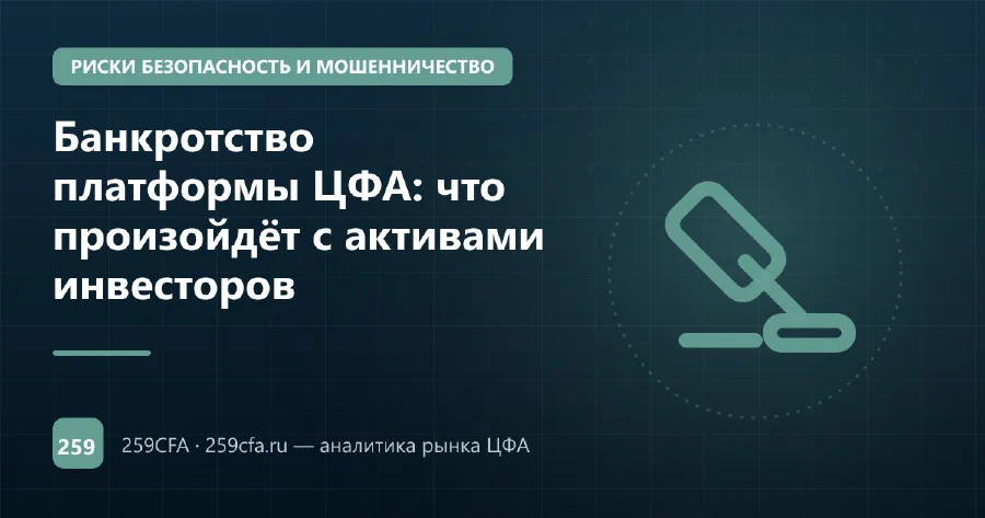 Банкротство платформы ЦФА: что произойдёт с активами инвесторов
