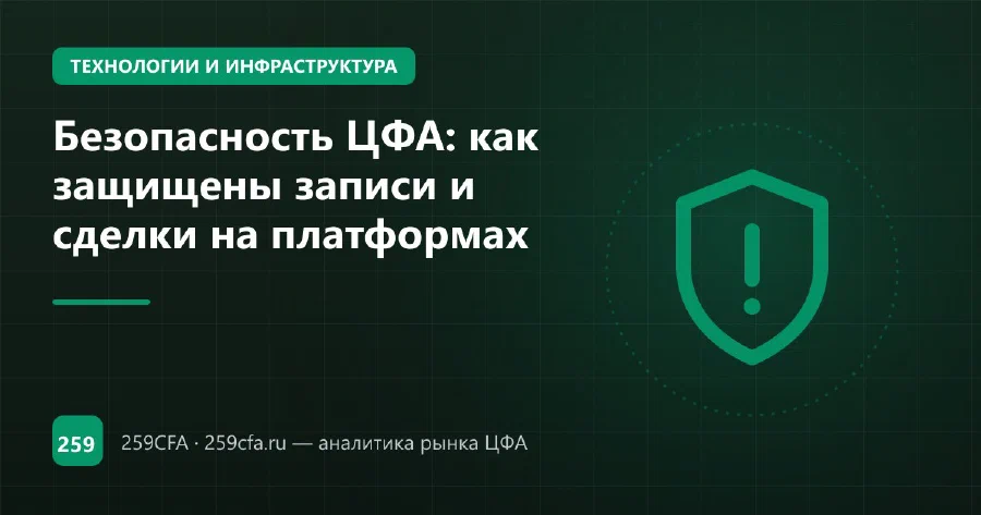Безопасность ЦФА: как защищены записи и сделки на платформах