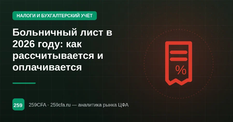 Больничный лист в 2026 году: как рассчитывается и оплачивается
