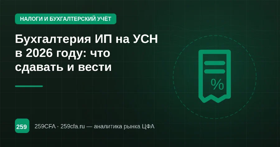 Бухгалтерия ИП на УСН в 2026 году: что сдавать и вести
