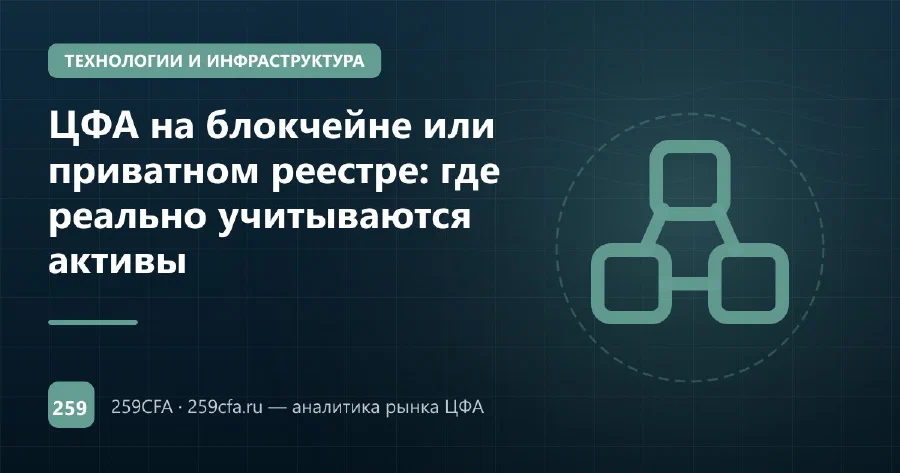 ЦФА на блокчейне или приватном реестре: где реально учитываются активы