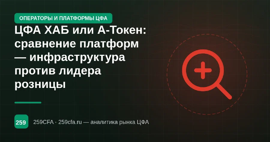 ЦФА ХАБ или А-Токен: сравнение платформ — инфраструктура против лидера розницы