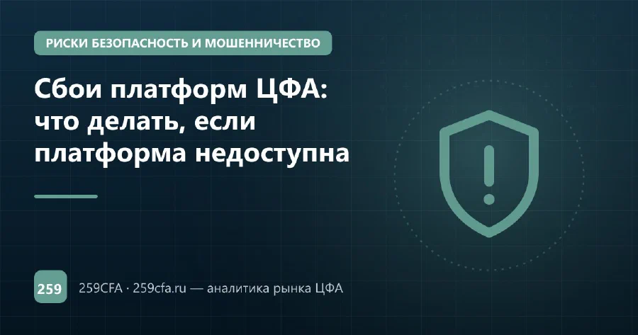 Сбои платформ ЦФА: что делать, если платформа недоступна