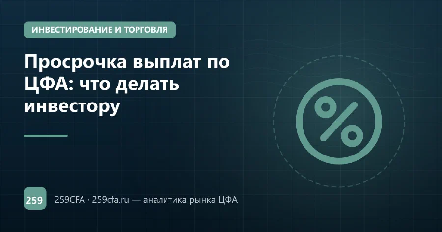 Просрочка выплат по ЦФА: что делать инвестору