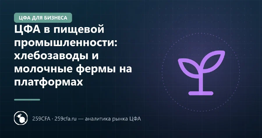 ЦФА в пищевой промышленности: хлебозаводы и молочные фермы на платформах
