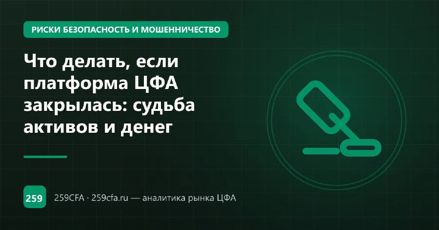 Что делать, если платформа ЦФА закрылась: судьба активов и денег
