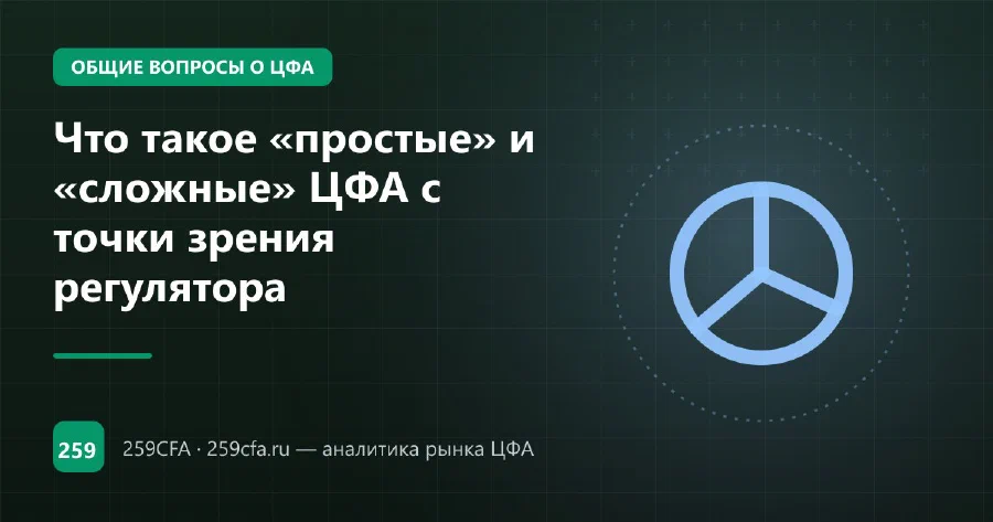 Что такое «простые» и «сложные» ЦФА с точки зрения регулятора