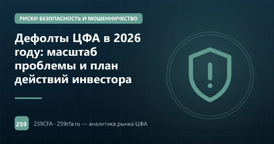 Дефолты ЦФА в 2026 году: масштаб проблемы и план действий инвестора