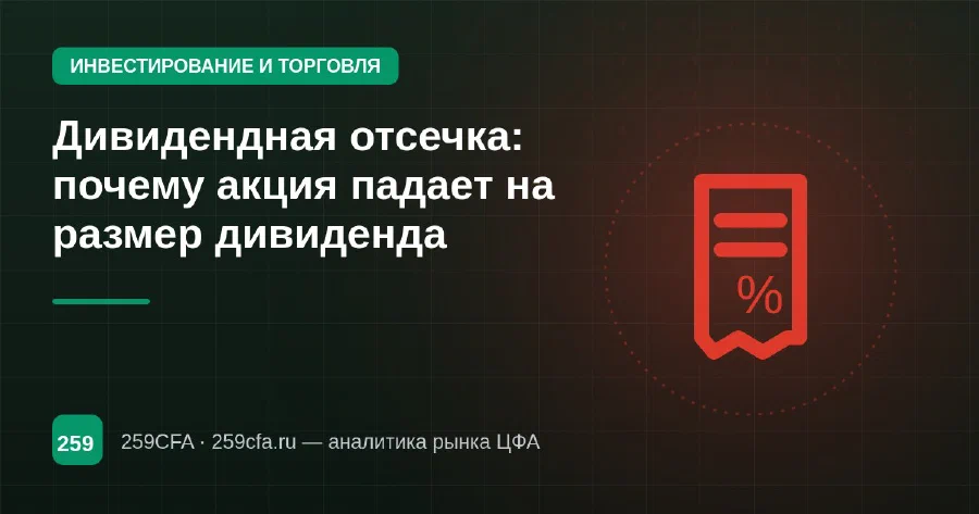 Дивидендная отсечка: почему акция падает на размер дивиденда