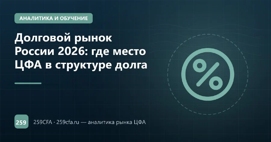 Долговой рынок России 2026: где место ЦФА в структуре долга