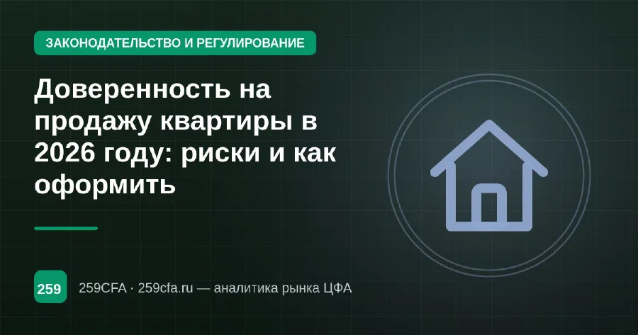 Доверенность на продажу квартиры в 2026 году: риски и как оформить