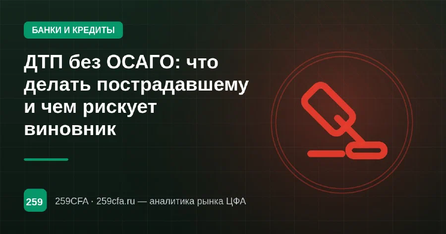 ДТП без ОСАГО: что делать пострадавшему и чем рискует виновник