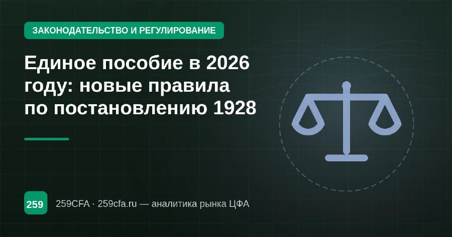 Единое пособие в 2026 году: новые правила по постановлению 1928