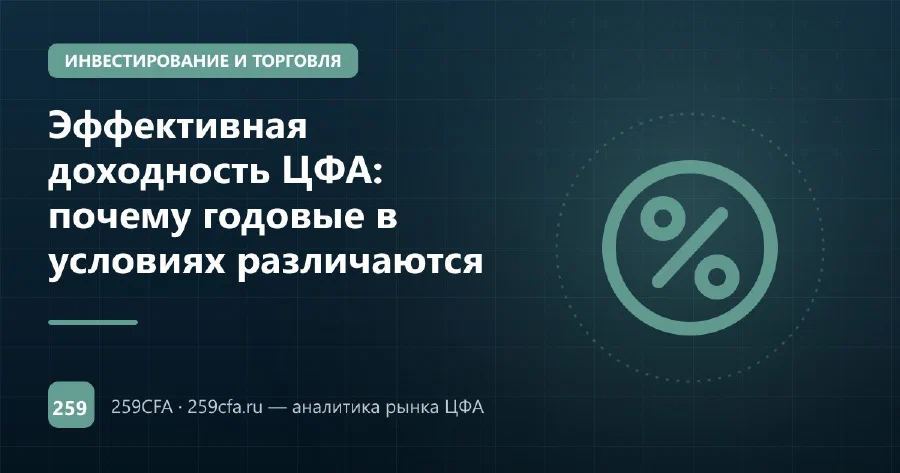 Эффективная доходность ЦФА: почему годовые в условиях различаются
