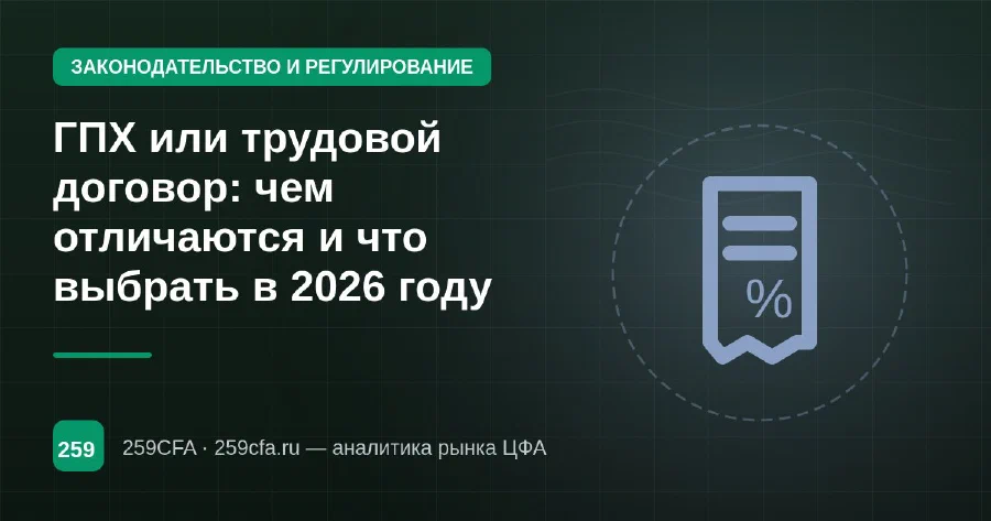 ГПХ или трудовой договор: чем отличаются и что выбрать в 2026 году