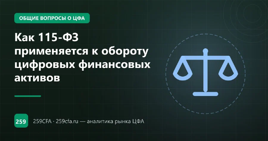 Как 115-ФЗ применяется к обороту цифровых финансовых активов
