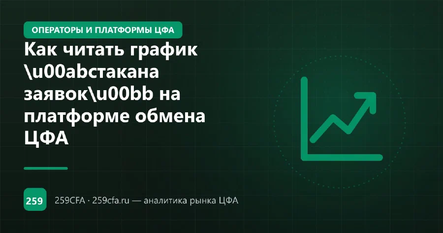 Как читать график «стакана заявок» на платформе обмена ЦФА