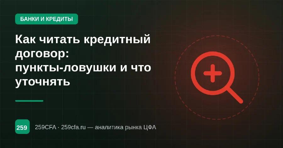 Как читать кредитный договор: пункты-ловушки и что уточнять