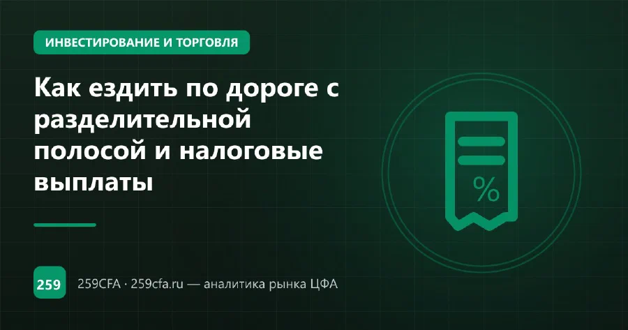 Как ездить по дороге с разделительной полосой и налоговые выплаты