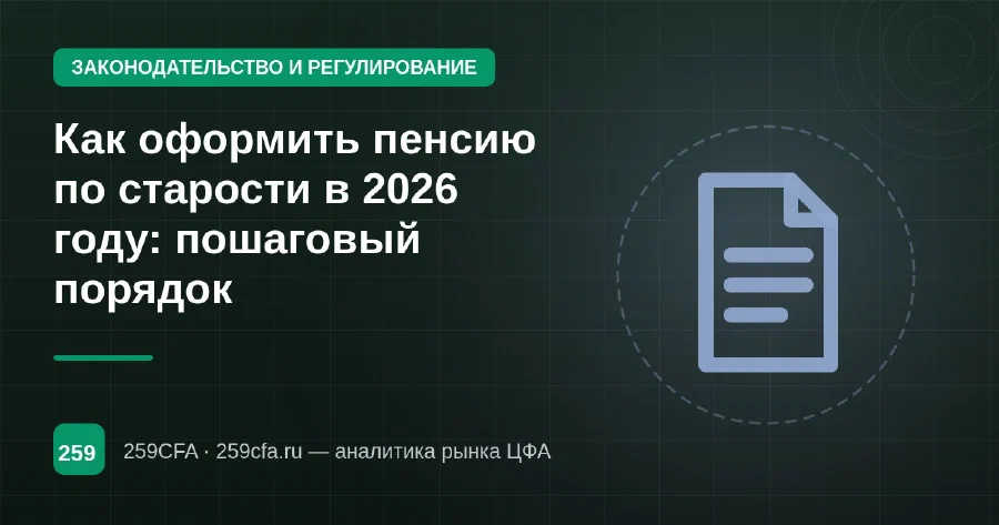 Как оформить пенсию по старости в 2026 году: пошаговый порядок