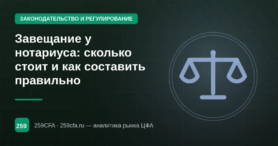 Завещание у нотариуса: сколько стоит и как составить правильно