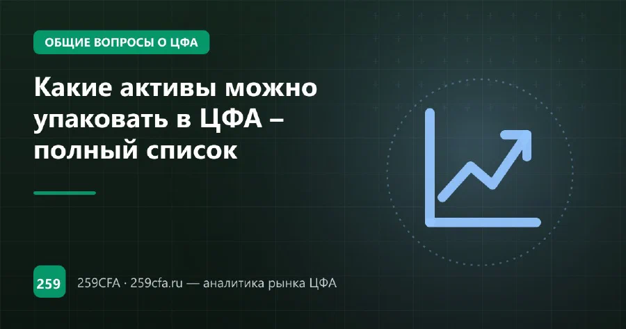 Какие активы можно упаковать в ЦФА – полный список