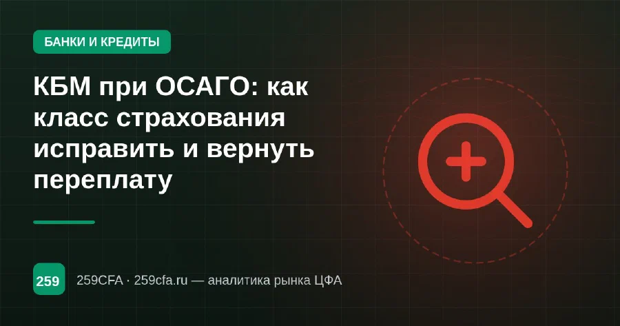 КБМ при ОСАГО: как класс страхования исправить и вернуть переплату