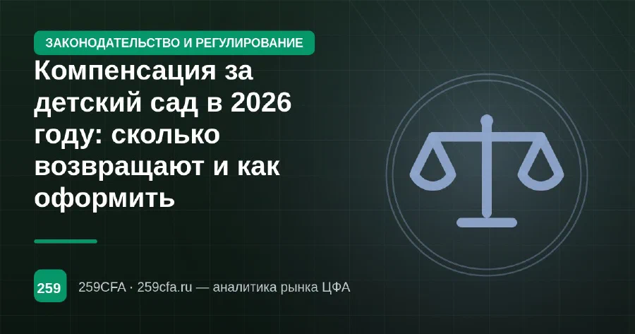Компенсация за детский сад в 2026 году: сколько возвращают и как оформить