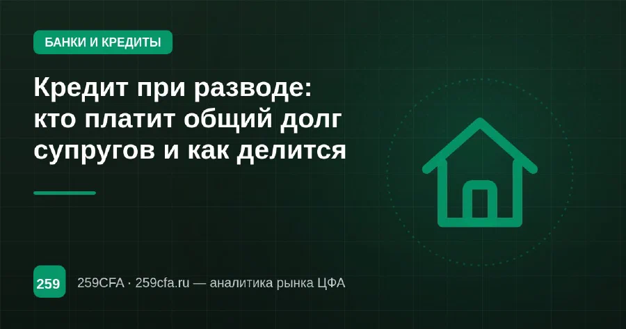 Кредит при разводе: кто платит общий долг супругов и как делится
