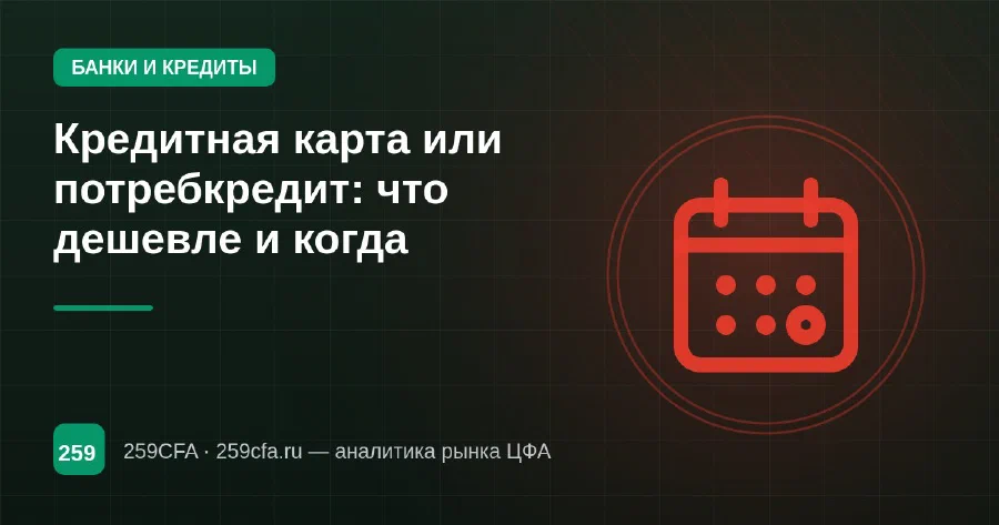 Кредитная карта или потребкредит: что дешевле и когда