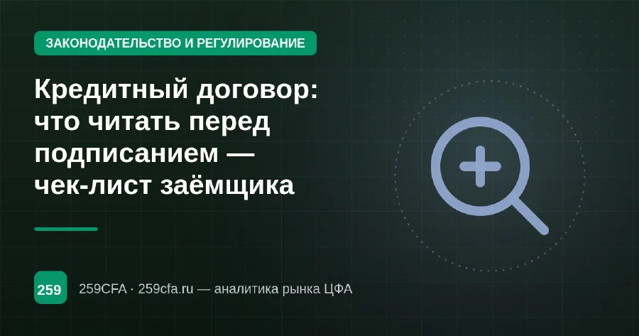 Кредитный договор: что читать перед подписанием — чек-лист заёмщика