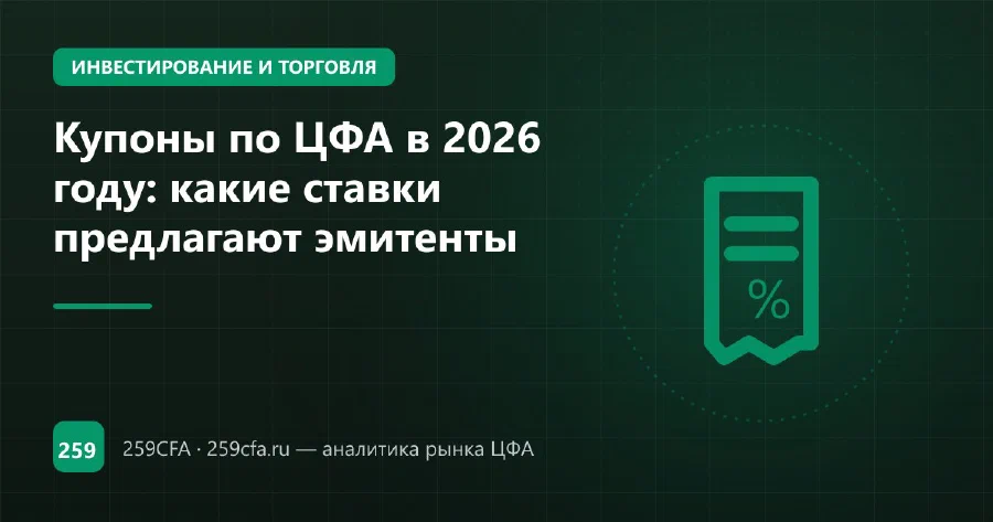 Купоны по ЦФА в 2026 году: какие ставки предлагают эмитенты