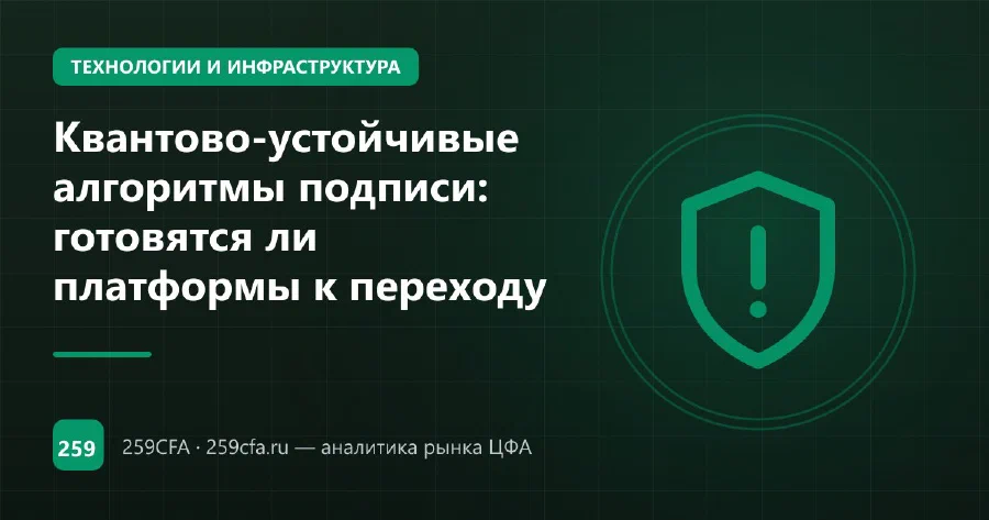 Квантово-устойчивые алгоритмы подписи: готовятся ли платформы к переходу