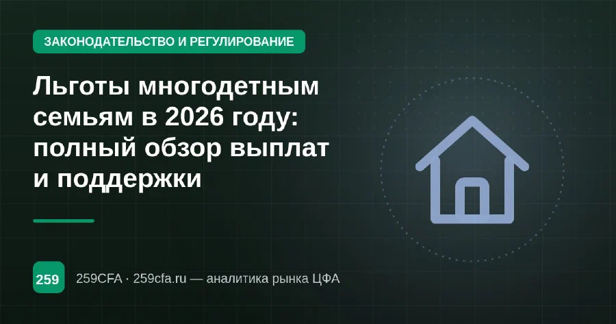Льготы многодетным семьям в 2026 году: полный обзор выплат и поддержки