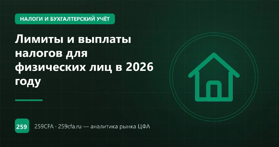 Лимиты и выплаты налогов для физических лиц в 2026 году