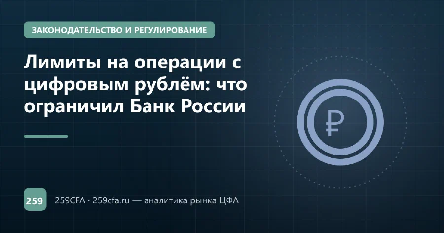 Лимиты на операции с цифровым рублём: что ограничил Банк России