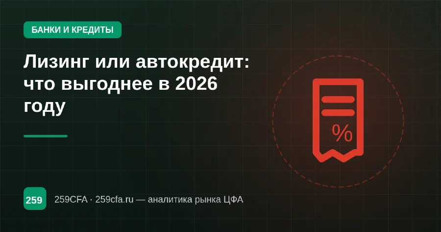 Лизинг или автокредит: что выгоднее в 2026 году