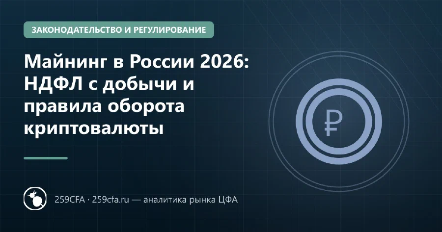 Майнинг в России 2026: НДФЛ с добычи и правила оборота криптовалюты