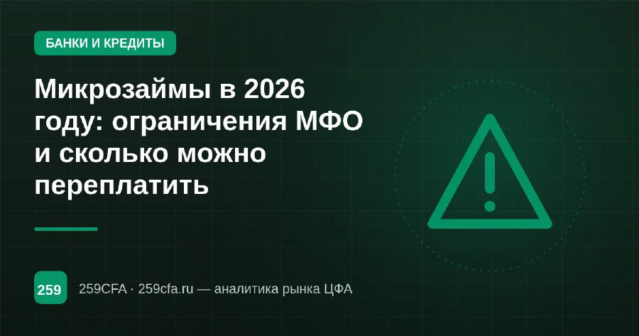 Микрозаймы в 2026 году: ограничения МФО и сколько можно переплатить