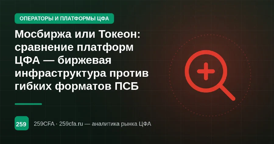 Мосбиржа или Токеон: сравнение платформ ЦФА — биржевая инфраструктура против гибких форматов ПСБ