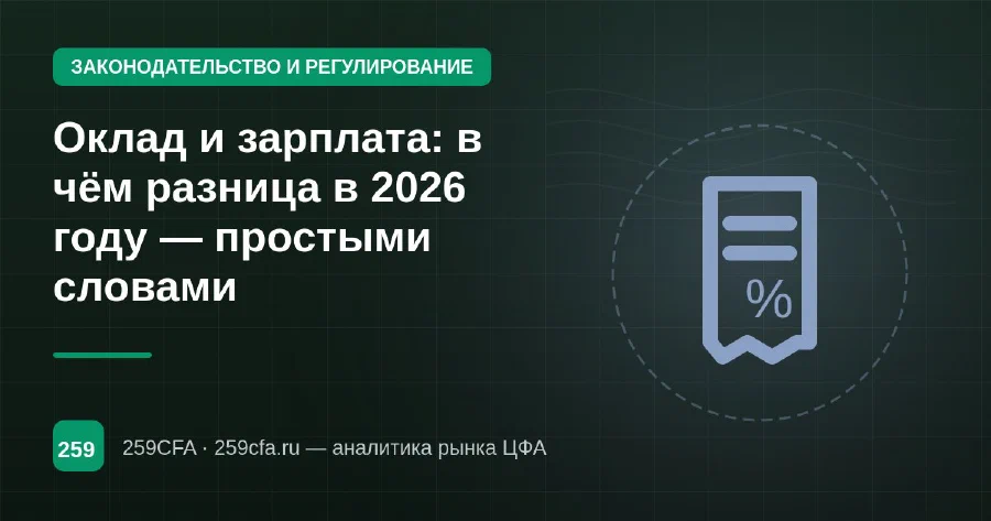 Оклад и зарплата: в чём разница в 2026 году — простыми словами