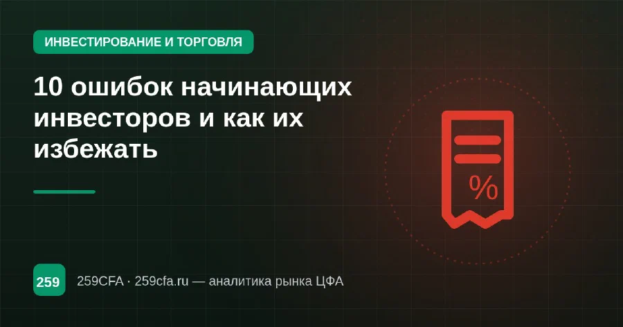 10 ошибок начинающих инвесторов и как их избежать