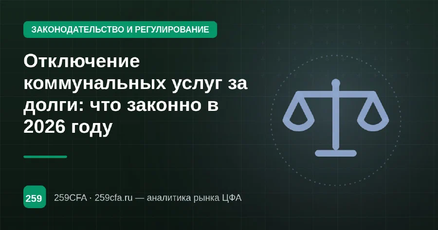 Отключение коммунальных услуг за долги: что законно в 2026 году