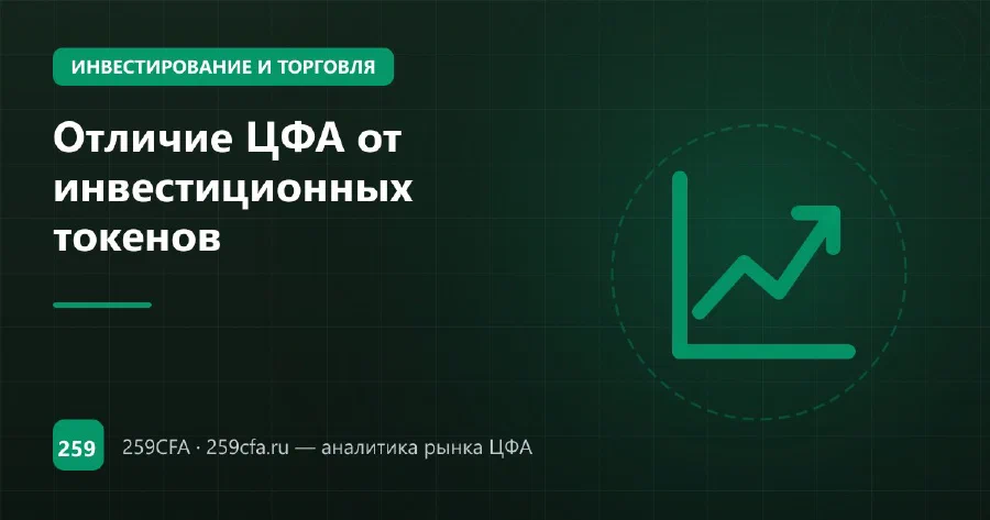 Отличие ЦФА от инвестиционных токенов