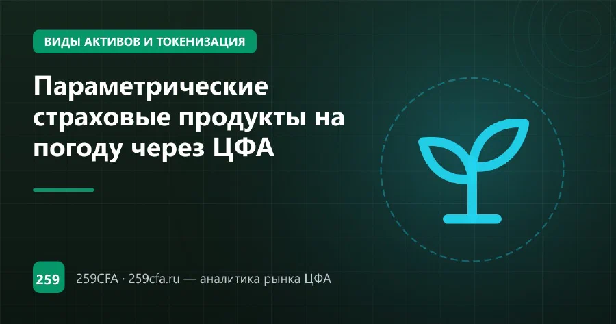 Параметрические страховые продукты на погоду через ЦФА